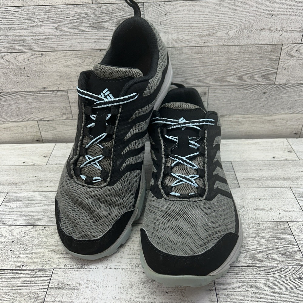 Womens Columbia Size 9M Grey Black Prescott Techlite Hiking Shoes YL5353-030